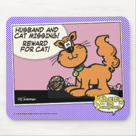 Husband and Cat Mouse Pad
