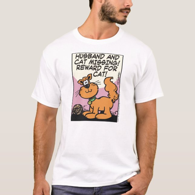 Husband and Cat T-Shirt (Front)
