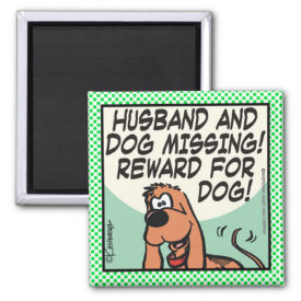 Husband and Dog Magnet