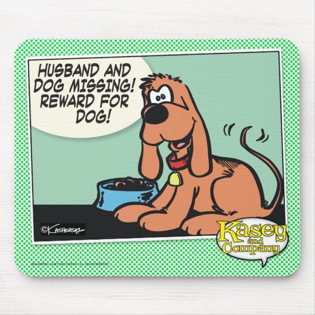 Husband and Dog Mouse Pad (Front)