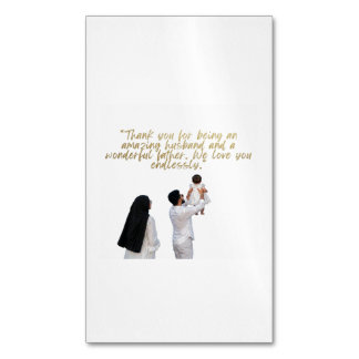 Husband and Father Appreciation Business Card Magnet