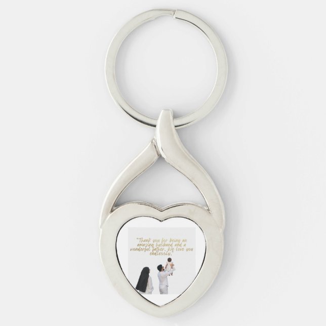 Husband and Father Appreciation Keychain (Front)