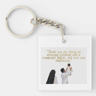 Husband and Father Appreciation Keychain