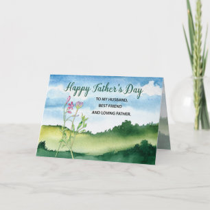 Husband and Father Father's Day Nature Landscape Card