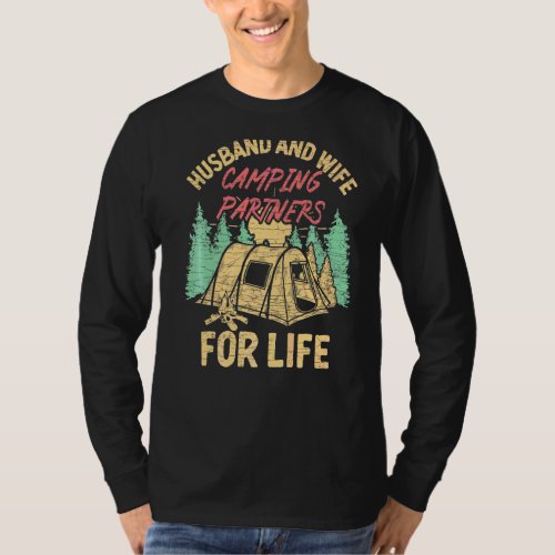 Husband And Wife Camping Partners For Life  1 T_Shirt