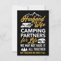 Husband And Wife Camping Partners