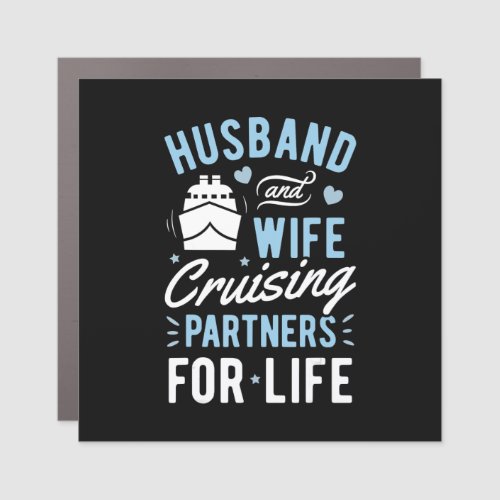 Husband And Wife Cruising Partner Life Cruise Car Magnet