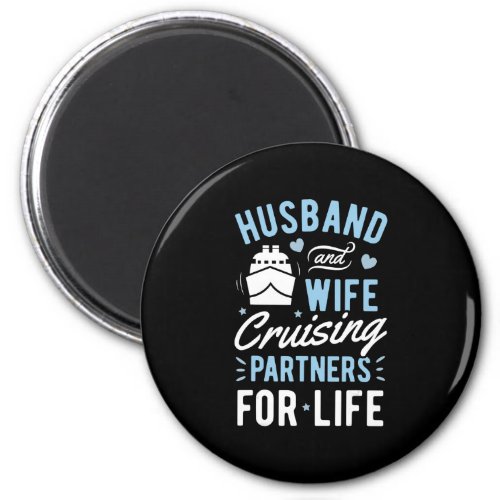 Husband And Wife Cruising Partner Life Cruise Magnet