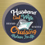 Husband and Wife Cruising Partners for Life Magnet