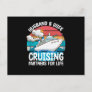 Husband And Wife Cruising Partners For Life Postcard