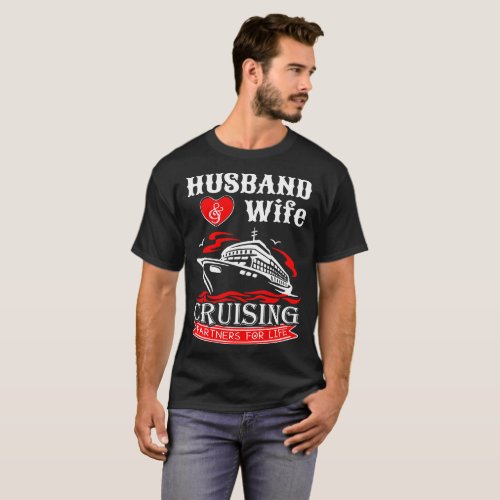 Husband And Wife Cruising Partners For Life Tshirt