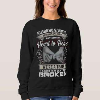 Husband And Wife Not Always Eye To Eye But Heart T Sweatshirt
