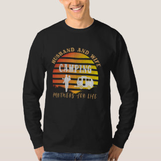 Husband And Wife Partners For Life Camping Trailer T-Shirt
