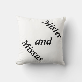 Husband-and-Wife Throw Pillow