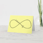 Husband And Wife Wedding And Anniversary Infinity Card at Zazzle
