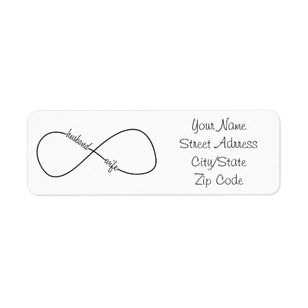 Husband And Wife Wedding And Anniversary Infinity Label