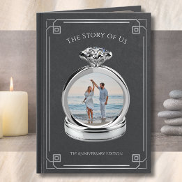 Husband Anniversary Photo Storybook Wedding Ring Card