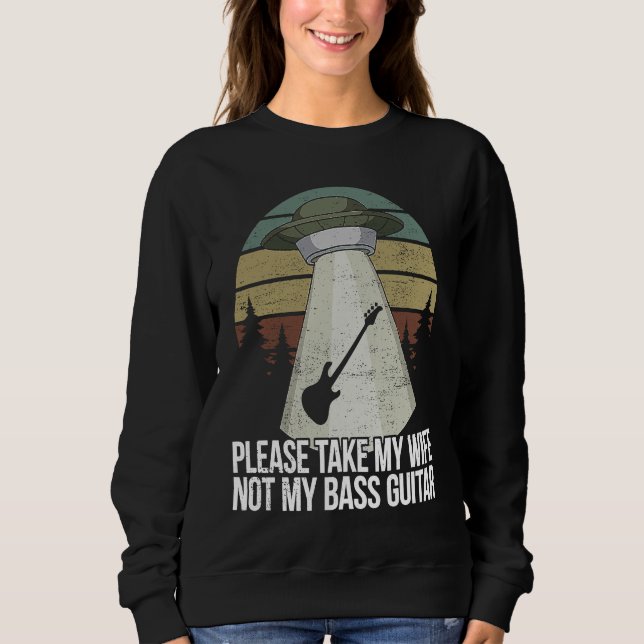 Husband Bass Player Bassist Sweatshirt (Front)