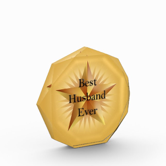 Husband Best Ever Gold Award (Left)