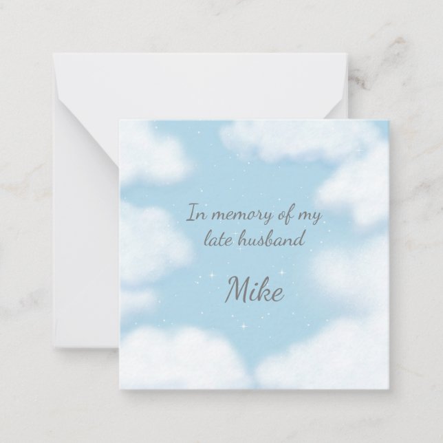 "Husband Better Late Than Never" Funny Custom Note Card (Front)