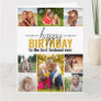 Husband Birthday 8 Photo Collage Personalized Card