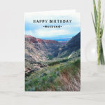 Husband Birthday Big Horn Mountains Wyoming Card<br><div class="desc">Birthday greeting card for a husband. A photo of somewhere in the Big Horn Mountains in Wyoming,  U.S.A.  Wishing you another year of great adventures. Happy Birthday! Art,  image,  and verse copyright © Shoaff Ballanger Studios,  2023.</div>