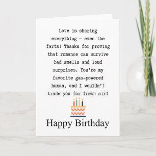 Husband birthday card