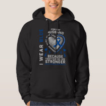 Husband Colon Cancer Awareness Products Gifts Wife Hoodie