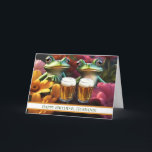 Husband Cute and Funny Beer Frogs Birthday Card<br><div class="desc">Cheers to an awesome husband on his birthday! Cute and humorous and editable text too. Beer themed birthday card.</div>