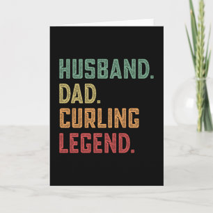 Husband Dad Curling Legend sports Card