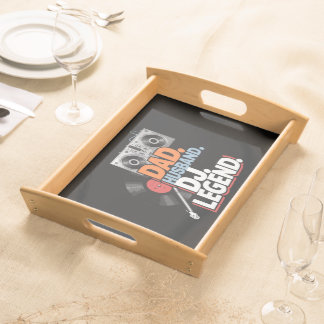 Husband Dad DJ Legend Serving Tray