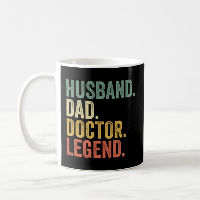 Husband Dad Doctor Legend Father'S Day Coffee Mug (Left)