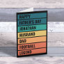Husband Dad Football Legend Retro Father's Day  Holiday Card