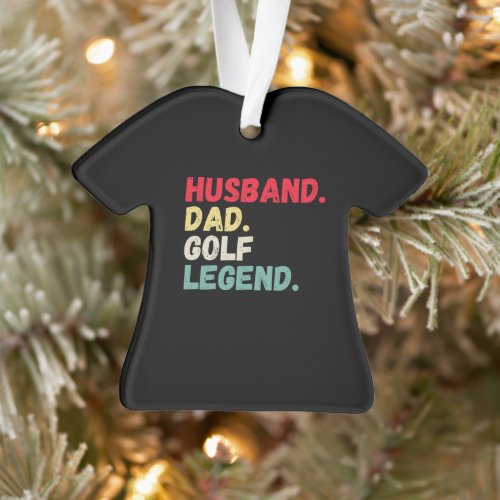 Husband dad golf legend vintage retro Christmas Or Ornament