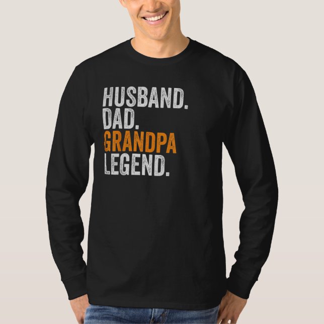 Husband Dad Grandpa Legend  Occupation Office T-Shirt (Front)