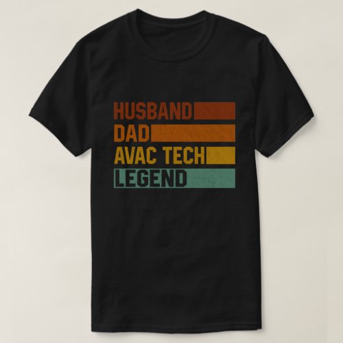  Husband Dad HVAC Tech Legend Funny HVAC Technicia T_Shirt