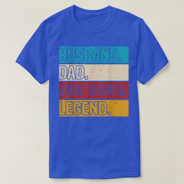 Husband Dad Music Producer Beats Beat Makers Mens  T-Shirt (Design Front)