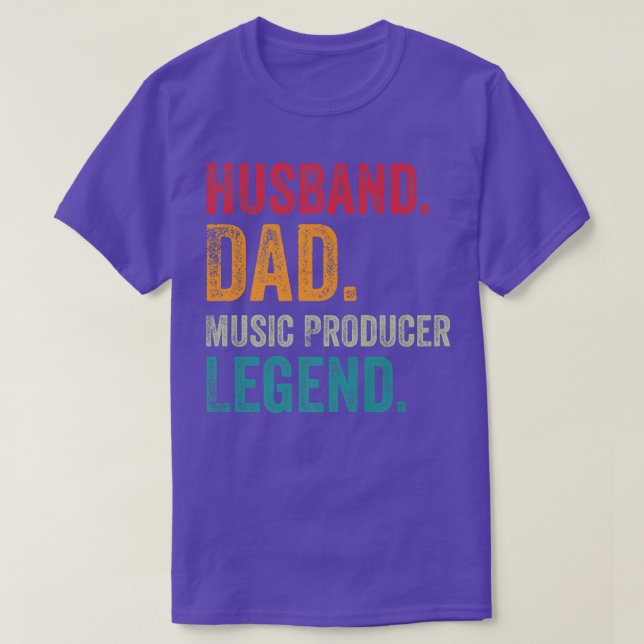 Husband Dad Music Producer Making Beats Beat Maker T-Shirt (Design Front)