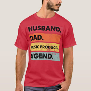 Husband Dad Music Producer Making Beats Beat Maker T-Shirt