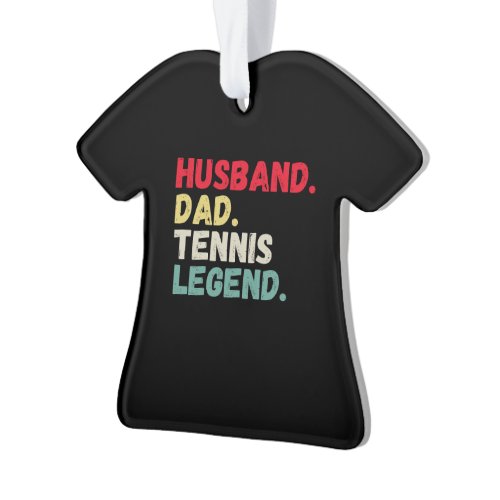 Husband dad tennis legend vintage cards Christmas  Ornament