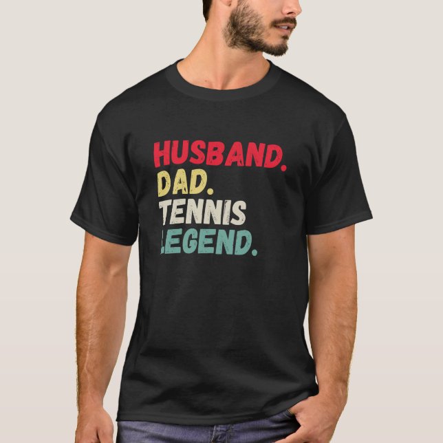 Husband dad tennis legend vintage retro  T-Shirt (Front)