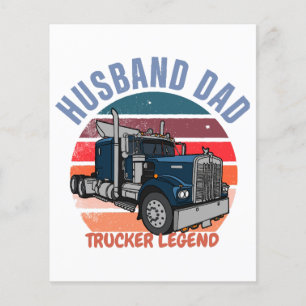 Husband Dad Trucker Legend 