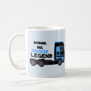 Husband Dad Trucker Legend Funny Coffee Mug