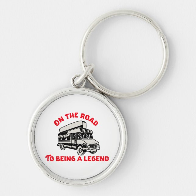 Husband dad trucker legend keychain (Front)
