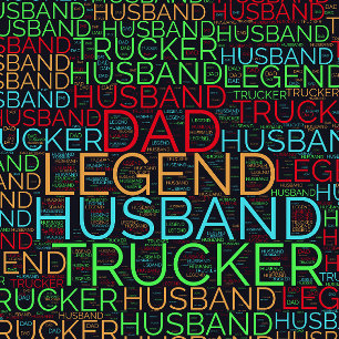 Husband Dad Trucker Legend T-Shirt