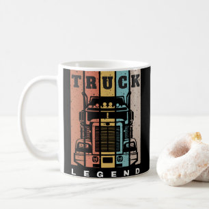 Husband Dad Trucker Legend Truck Coffee Mug