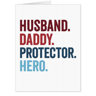Husband Daddy Protector Hero Card