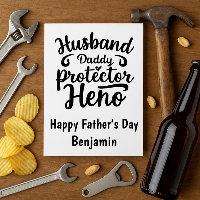 Husband. Daddy. Protector. Hero. Father's Day Cards (Creator Uploaded)