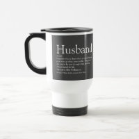 Husband Definition Modern Gray Typographic Fun