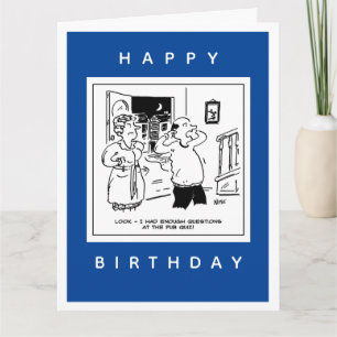 Husband Doesn't Want Questioning Cartoon Card